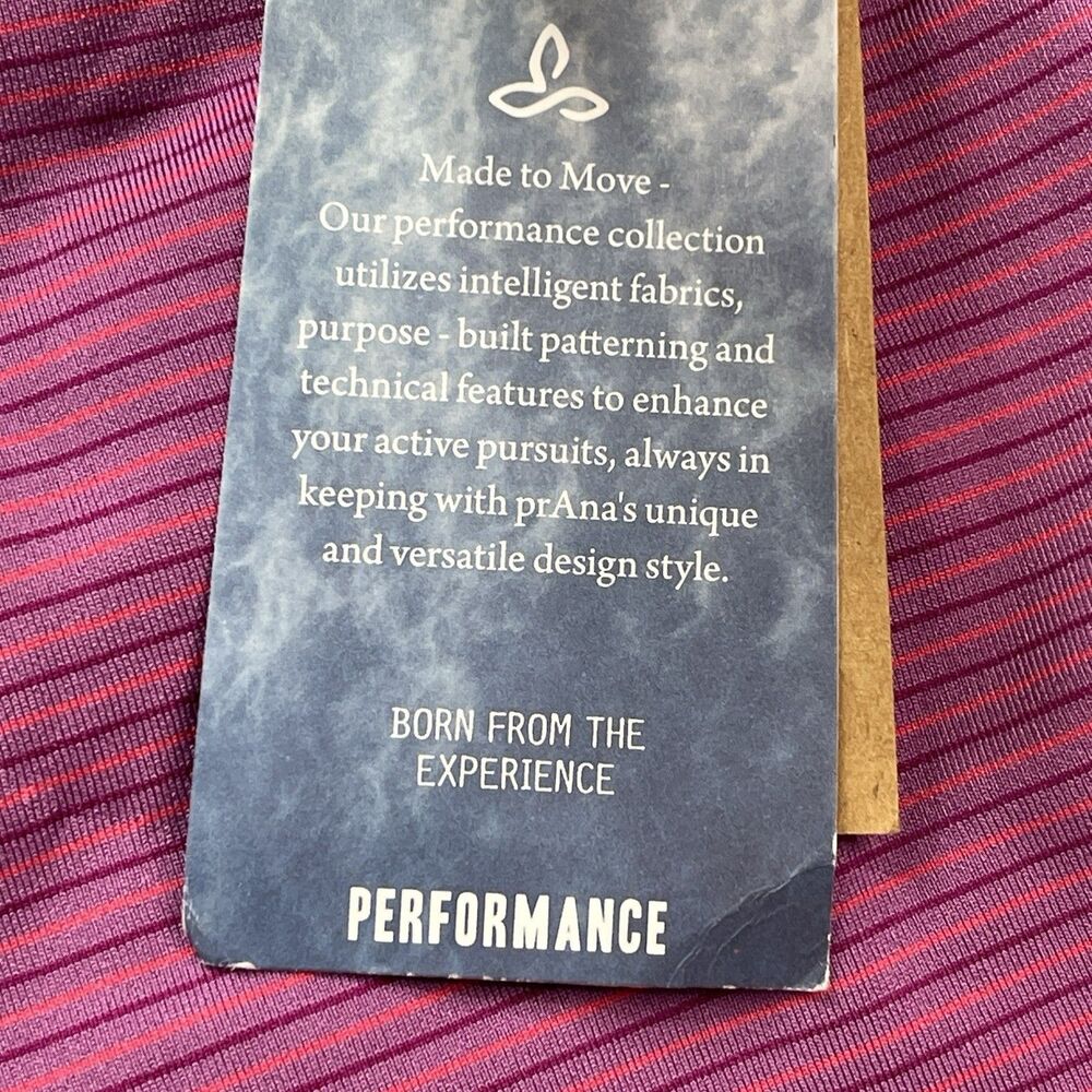 Prana Orchid Pinstripe Rebecca Dress Sz XL Built In Bra Removable Pads NEW W Tag - Picture 6 of 13